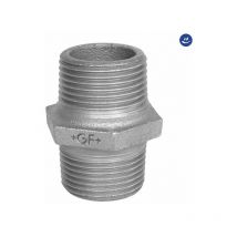 Raccordo intermedio maschio in ghisa malleabile zincato 3/4 georg fischer