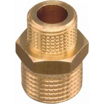 Racor latón reduccion contrarosca Fp Pattaroni F002 latón - 1/2'x 3/8'