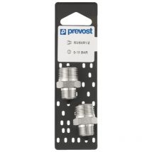 Prevost - Nipplo a doppio filetto - Maschio conico - Coppia - r 1/4 x r 1/4 - A2 1414P2