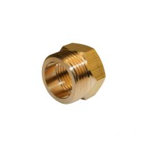Nipplo a vite in ottone m 33 x 42 per tubo rame Quick Plomberie
