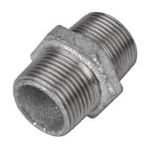 Nipplo in ghisa doppia giunzione malleabile zincata 1' mf fig 280 acqua