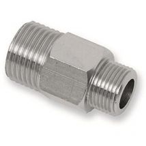 Nipplo niples doppia vite prolungata ridotto ottone cromato 1/2x3/8 ' flessibili