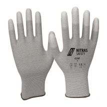 Nitras - 6230T-10 Handschuhe Größe 10 grau/weiß en 388, en 16350 PSA-Kategorie ii