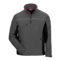Softshelljacke Nitras motion tex light 7152 Grau / Schwarz Gr. 4XL