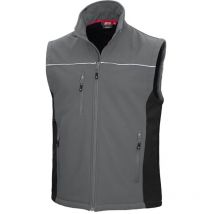 Nitras - Softshellweste motion tex light 7162 grau/schwarz Gr. m