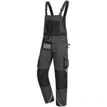 Nitras - motion tex pro fx Latzhose 7722 grau/schwarz 58
