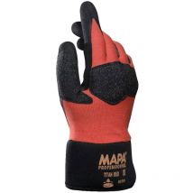 Mapa Professionnel - Mapa Professional Nitrile Coated Gloves, Shock Absorbing, Black/Orange, Size 8