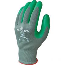 Nitrile Coated Grip Gloves, Green, Size 9 - Showa
