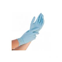 Nitrile gants de allf ood coffre-fort, non poudrés, 24 CM, blanc/bleu, 10 X 250 PIÈCES Franz Mensch 26154