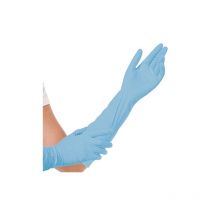 Nitrile gants de extra safe long, non poudrés 40 CM, bleu, VE&8239,: 10 X 50 PIÈCES Franz Mensch 270131