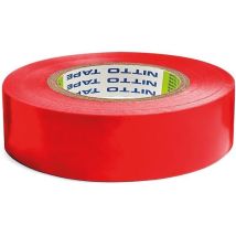 10 Nitto - Ruban Adhesif Isolant - Rouge - 19 Mm X 20 M