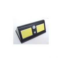Applique extérieure solaire led 350lm noire 211X115X86mm autonome à détection de mouvement 110° IP44 Nityam LDSOL350LM703