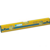 Niveau en aluminium 300 mm a 3 bulles millimetre Fervi 0824/300
