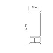 Flash-Wasserwaage xl 60 cm 2 Libellen Metrica mit Griffen - 33186