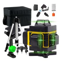 Un outil essentiel pour les professionnels: Niveau laser 4D avec faisceau vert et 16 lignes pour une précision inégalée.