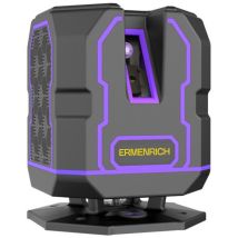 Niveau laser – 5 lignes vertes – Portée jusqu'à 30 m – Alimentation batterie rechargeable – Ermenrich