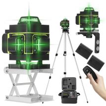 Zoternen - Niveau laser multifonctionnel à 16 lignes, niveau à affichage numérique lcd, fonction de mise à niveau automatique, avec rallonge en