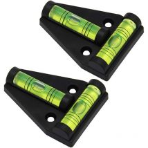 Minkurow - Nivel de burbuja pequeño, nivel de burbuja para autocaravana, nivel de burbuja tipo t, nivel de burbuja mini, nivel de burbuja, nivel de