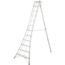 Niwaki - Aluminium 3-Holm-Gartenleiter (149x125x183 cm), aluminium