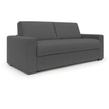Divani.store - Nixon Canapé convertible matelas h20 en tissu imperméable T03 200 cm (mat. 140x197) anthracite