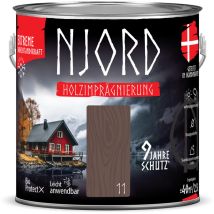 Njord Holzschutzimprägnierung – 2,5L – Acryldispersion – bis zu 16 m²/l – für Holz – wetterfest und schimmelresistent