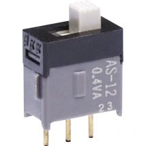 Nkk Switches - AS12AP AS12AP Schiebeschalter 28 v dc/ac 0.1 a 1 x Ein/Ein 1 St.