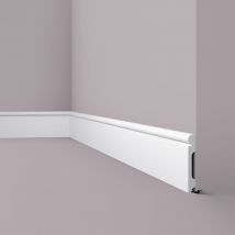 Battiscopa NMC FL4 WALLSTYL Noel Marquet modanatura tipo stucco design classico senza tempo bianco 2 m
