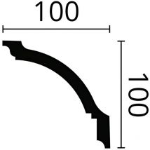 NMC - GP-box-10 nomastyl Noel Marquet 1 carton 10 pièces Corniche design moderne blanc 20 m