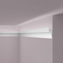 Cornice moulding NMC IL9 memory arstyl Noel Marquet Decorative moulding for indirect lighting contemporary design white 2 m - white