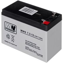Mpl Power Elektro Mpl Mw Power Batterie De Londuleur Batterie Plomb-acide Vrla Agm Sans Entretien 12 V 7,2 Ah Noir,