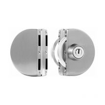 Rosemary - No Drilling Stainless Steel Glass Door Lock Double Glass Door Lock Central Glass Door Lock Double Sliding Door Glass Door