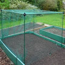 Gardenskill - No Frills Fruit & Veg Cage with Bird Net - 2.4m x 1.2m x 1m high