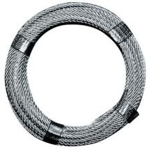 Drahtseil D.3,0-4,0mm L.170m 6x7+1FE Bruchkraft 5,28 kN Stahl,verz.ku.-ummantelt