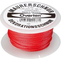 Maurerschnur pe 1,0mm 50m rot - Overmann