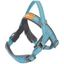 Pesce - No Pull Dog Harness with Soft Padded Handle,Reflective Strip Escape Proof and Easy to Adjust Sky Blue-S