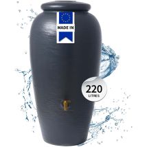 4rain Amphora Amphore De Pluie 220 L, Gris Graphite