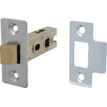 Perry - No.5005 Satin Chrome Bolt Through Tubular Latch - 63mm