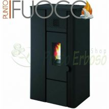 Punto Fuoco - Noa - Estufa de pellets 6.3 Kw en relieve negro