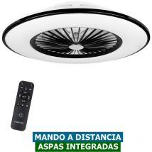 Noaton - 11056BR vega Ventilateur de plafond sans pales / 56cm / Avec eclairage led et telecommande / Haut-parleur