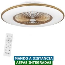 Noaton - 11056CR vega Ventilateur de plafond sans pales / 56cm / Avec eclairage led et telecommande / Haut-parleur