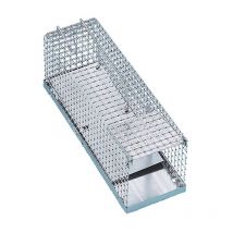 87130 Rat/Weasel Trappola con Metallo, 40 x 12 x 12 cm - Nobby