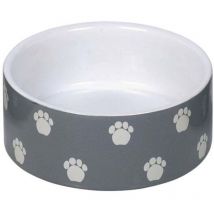 Keramik Napf Pata grau-weiß 250 ml Ø12 cm Standardnapf - Nobby
