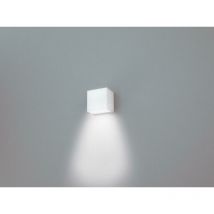 Lampada led monodirezionale da parete 9w luce calda 3000k in alluminio colore bianco ba10/1a/3k/w - Nobile Illuminazione