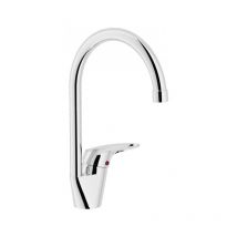 Nobili - Mitigeur monocommande pour évier 220x315 mm en laiton chromé Hera