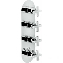 Nobili Serie Lira 4-Wege-Unterputz-Thermostat-Brausebatterie LR116104CR Verchromt - Messing