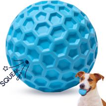Nobleza - Pelota Perros con Sonido, Pelota de Juguete para Perros Interactivo, Indestructible Squeak Juguetes para Perro, Pelota Fun para Masticar