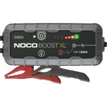 Noco - Boost xl GB50, Arrancador de Batería UltraSafe 1500A 12V, Cargador de Booster Profesional y Cables de Arranque de Coche por Gasolina de hasta