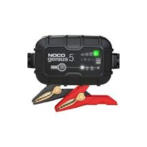 Noco - GENIUS5: Cargador de Batería 5A, 6V y 12V, Mantenedor y Desulfatador para Baterías de Plomo-Ácido y Litio de Coche y Moto