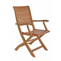 Bizzotto – 2er Set Akazienholz Gartenstuhl – zusammenklappbar – Schrauben aus verzinktem Stahl