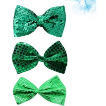 Feiyue - Nœud papillon 3 pièces mode Saint-Patrick trèfle trèfle nœuds papillon pour hommes mariés fête de mariage carnaval (style aléatoire)